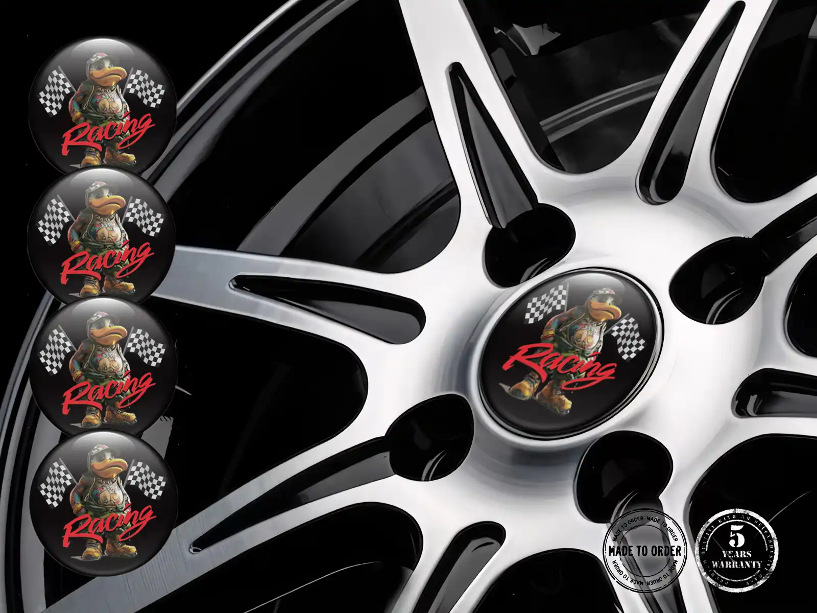 Wheel Emblems Logo Limited Racing Dome